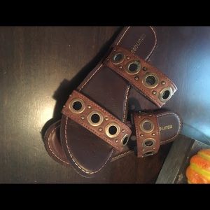 Maurice’s leather sandals